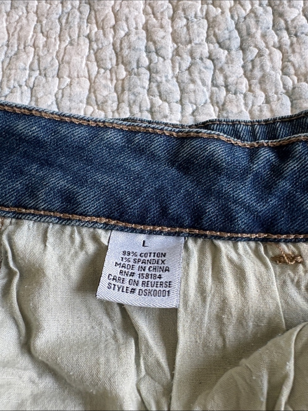 Denim Cargo Pocket Midi Skirt - Blue - Picture 5 of 7